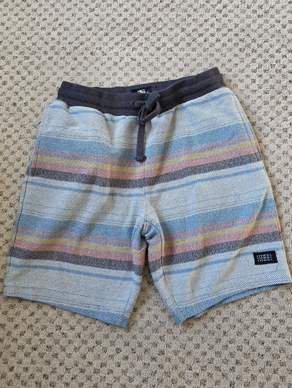 O'Neill Black Heathered Casual Shorts with Logo Tag